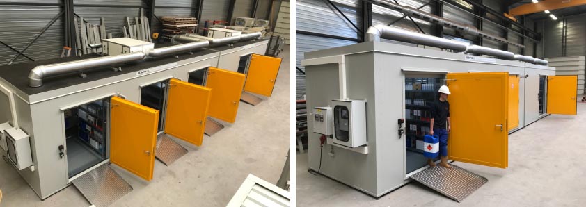 Geconditioneerde brandwerende PGS15 opslagsystemen