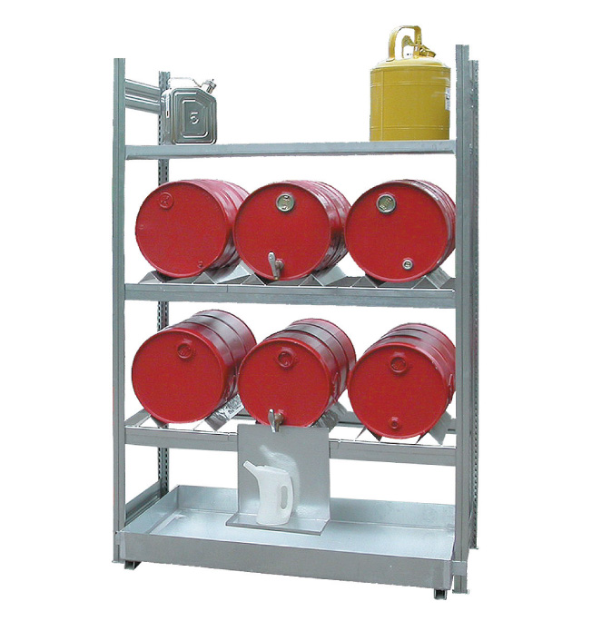 Aftapstelling 6 x 60 litervaten & kleinemballage, Aanbouw