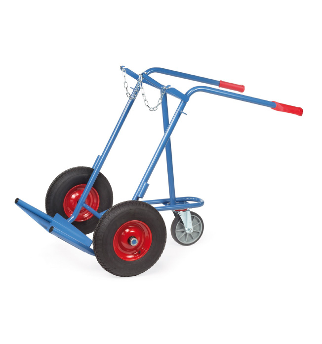 Gasflessenwagen 2 x 50 liter met steunwiel