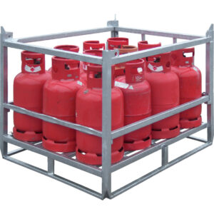Gasflessenpallet voor propaan gasflessen, type GFP-1211