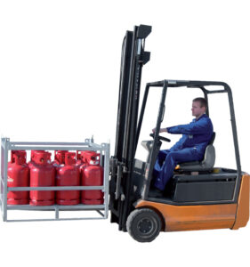 Gasflessenpallet voor 33 kg gasflessen, type GFP-1233