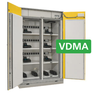 Charge I/O 90 Premium | VDMA Lithium Oplaadkast met Aerosol