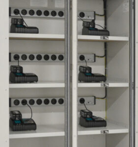 Charge I/O 90 Premium | VDMA Lithium Oplaadkast met Aerosol