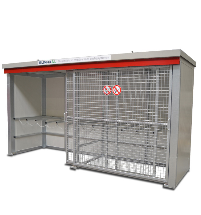 X90 Brandwerende gasflessenberging | BGUS 48 | schuifdeuren