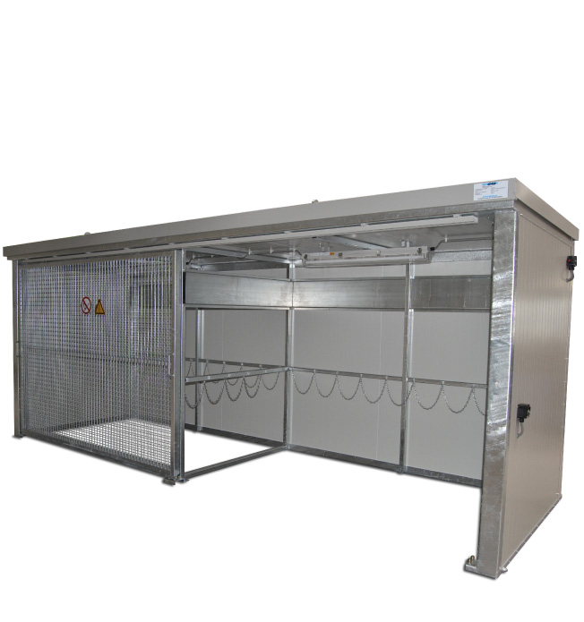 X90 Brandwerende gasflessenberging | BGUS 80 | schuifdeuren