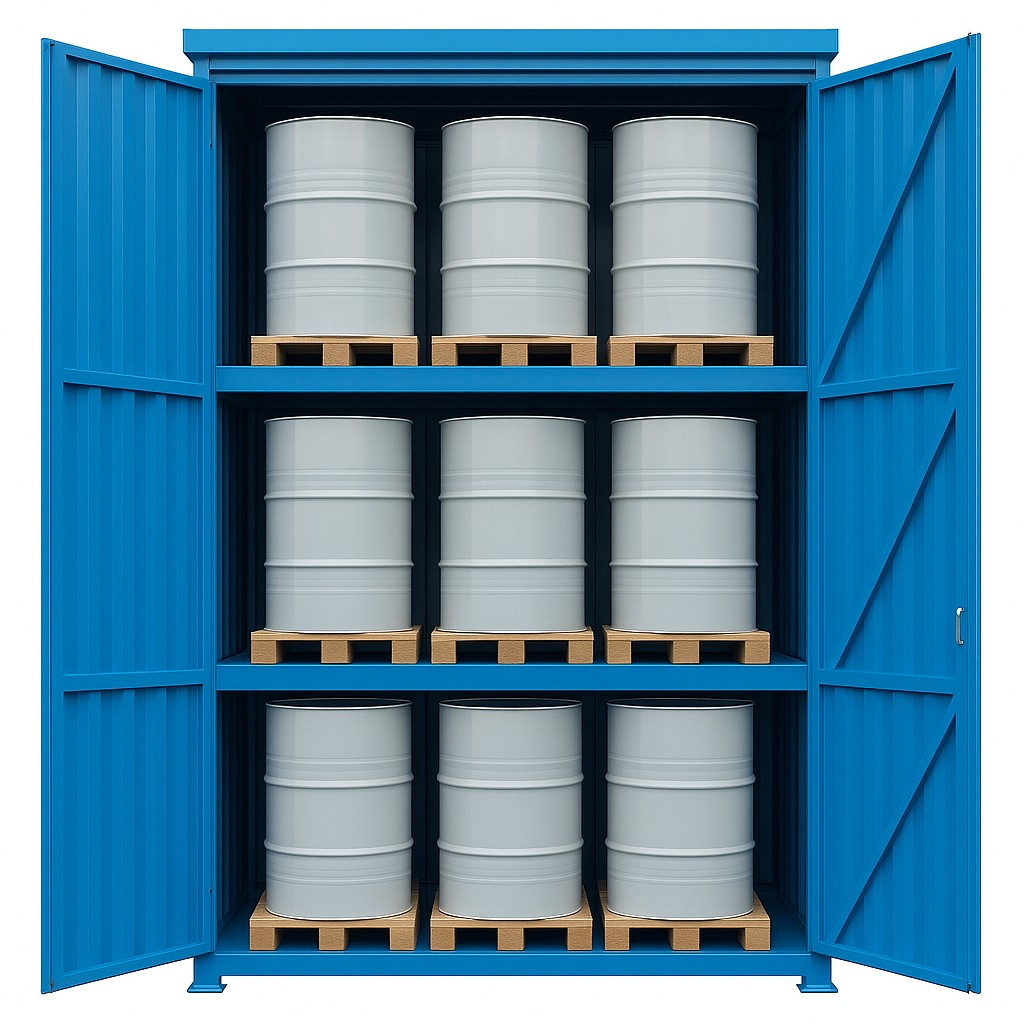 Stalen systeemcontainer WSC-F-E.3-30 - 9 europallets