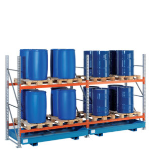 Palletstelling met lekbak vakbreedte 2.700 mm | Basis