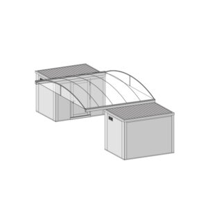 KCA Depot 35 m² | Afmetingen: 4.010 x 8.700 x 3.000 mm