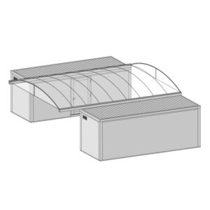 KCA Depot 52 m² | Afmetingen: 6.010 x 8.700 x 3.000 mm
