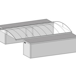 KCA Depot 70 m² | Afmetingen: 8.010 x 8.700 x 3.000 mm