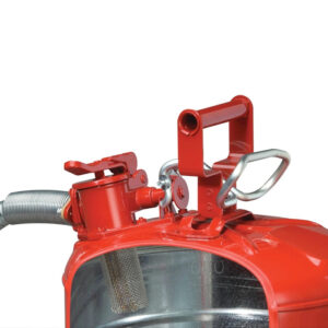 Justrite stalen veiligheidskan Type II | Met AccuFlow Safe Squeeze