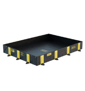 Justrite Rigid Lock QuickBerm Standaard | Opvouwbare flexibele lekbak