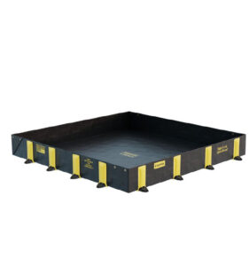 Justrite Rigid Lock QuickBerm Standaard | Opvouwbare flexibele lekbak