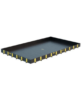 Justrite Rigid Lock QuickBerm Standaard | Opvouwbare flexibele lekbak