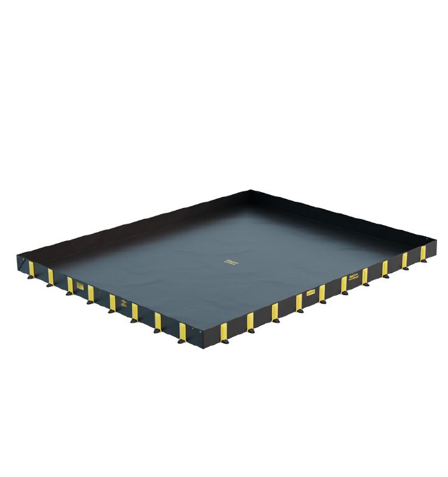 Justrite Rigid Lock QuickBerm Standaard | Opvouwbare flexibele lekbak