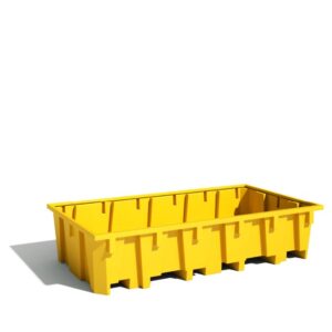 Kunststof lekbak zonder rooster voor palletstelling
