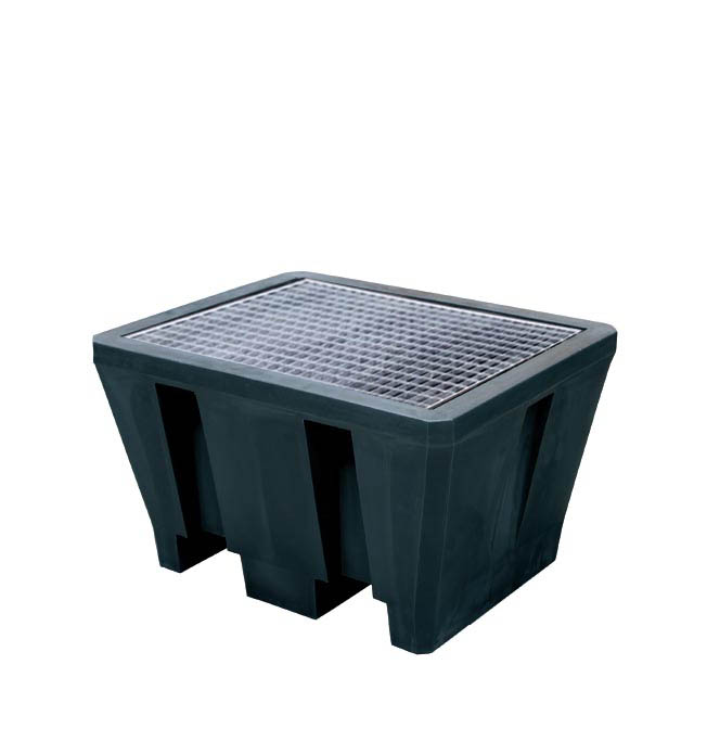 Kunststof lekbak 1 x 200 litervat
