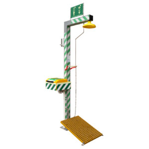 RVS vorstvrije nood- oogdouche combinatie