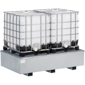 Lekbak 1.100 liter voor palletstelling | vakbreedte 2.200 mm
