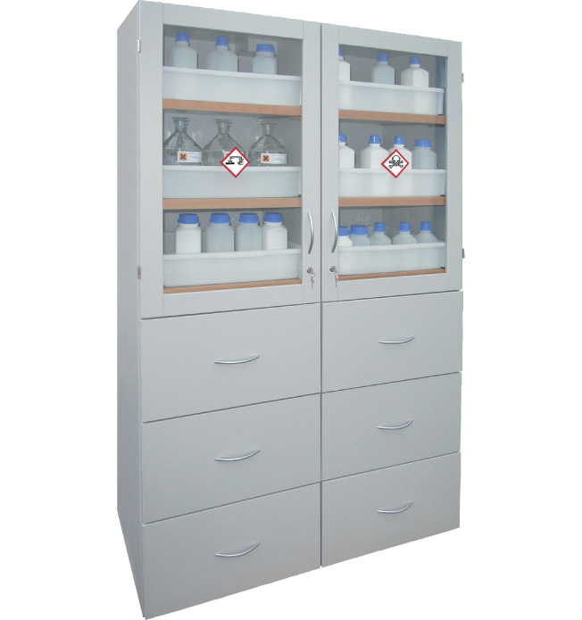 Zuren- en logenkast SLS 1200 | schuifladen