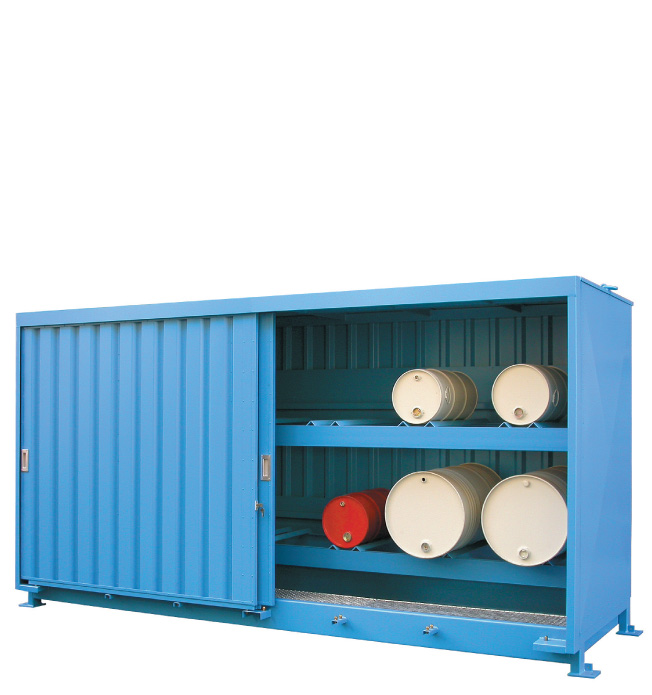 Stalen palletcontainer WSC-F-E.2-60/LL - 16 liggende vaten