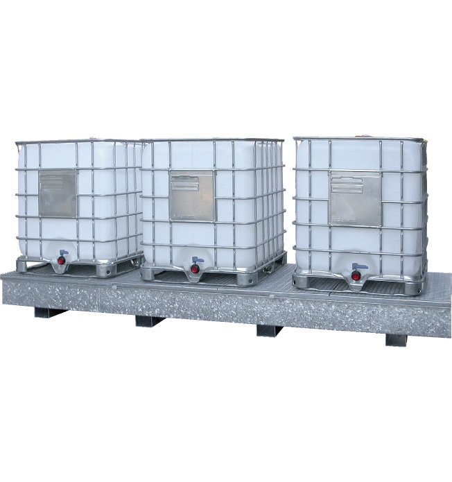 Stalen lekbak 3 IBC